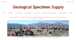 Desktop Screenshot of geologicalspecimensupply.com